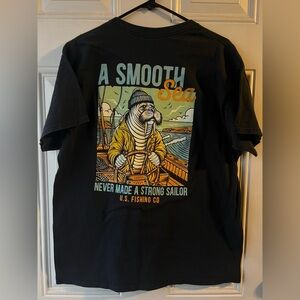 Black Nautical Graphic Tee - Short Sleeve